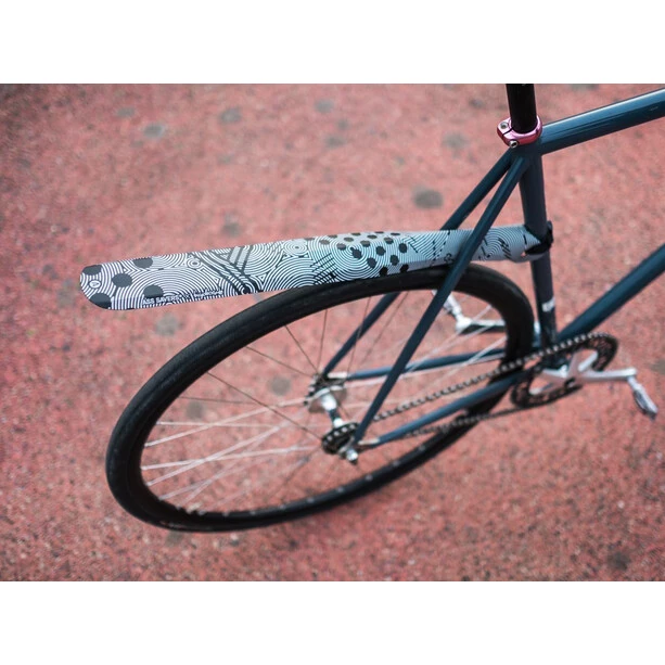 Ass-savers Fendor Bendor Garde-boue, Noir/blanc 2 Ass-savers Fendor Bendor Garde-boue, Noir/blanc – Image 2