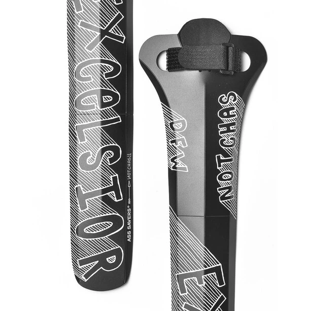 Ass-savers Fendor Bendor Garde-boue, Blanc/noir 1 Ass-savers Fendor Bendor Garde-boue, Blanc/noir