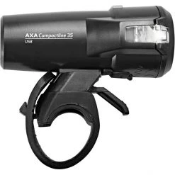 Axa Éclairage Vélo à Pile Compactline 35 USB Lampe LED Fonctionnant Sur Piles