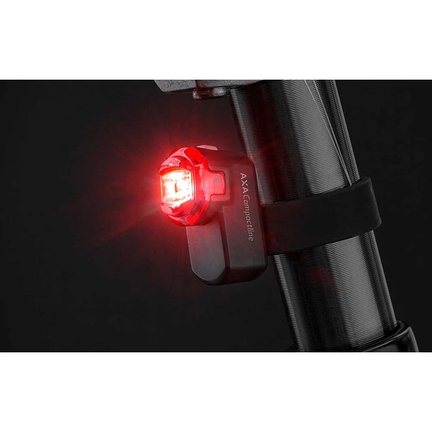 Axa Éclairage Vélo à Pile Compactline Lumière Arrière à Piles LED USB, Noir 4 Axa Éclairage Vélo à Pile Compactline Lumière Arrière à Piles LED USB, Noir – Image 4