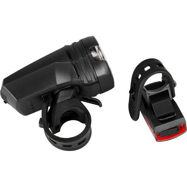 Axa Éclairage Vélo à Pile Greenline 50 Ensemble Éclairage, Noir 1 Axa Éclairage Vélo à Pile Greenline 50 Ensemble Éclairage, Noir