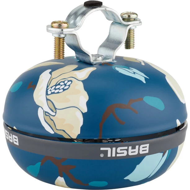 Basil Sonnettes Magnolia Sonnette De Vélo Ø80mm, Bleu/beige 2 Basil Sonnettes Magnolia Sonnette De Vélo Ø80mm, Bleu/beige – Image 2