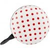 Basil Sonnettes Polkadot Sonnette De Vélo Ø80mm, Blanc/rouge