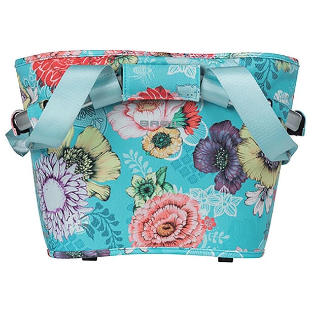 Basil Paniers Vélo Bloom Field Carry-All Panier Avant 15l Avec Plaque KF, Bleu/Multicolore 2 Basil Paniers Vélo Bloom Field Carry-All Panier Avant 15l Avec Plaque KF, Bleu/Multicolore – Image 2
