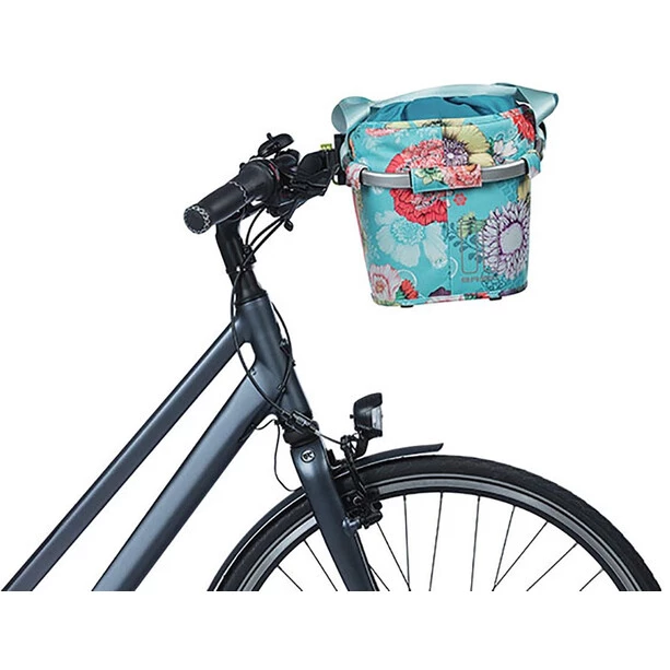 Basil Paniers Vélo Bloom Field Carry-All Panier Avant 15l Avec Plaque KF, Bleu/Multicolore 4 Basil Paniers Vélo Bloom Field Carry-All Panier Avant 15l Avec Plaque KF, Bleu/Multicolore – Image 4