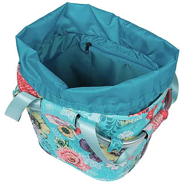 Basil Paniers Vélo Bloom Field Carry-All Panier Avant 15l Avec Plaque KF, Bleu/Multicolore 5 Basil Paniers Vélo Bloom Field Carry-All Panier Avant 15l Avec Plaque KF, Bleu/Multicolore – Image 5