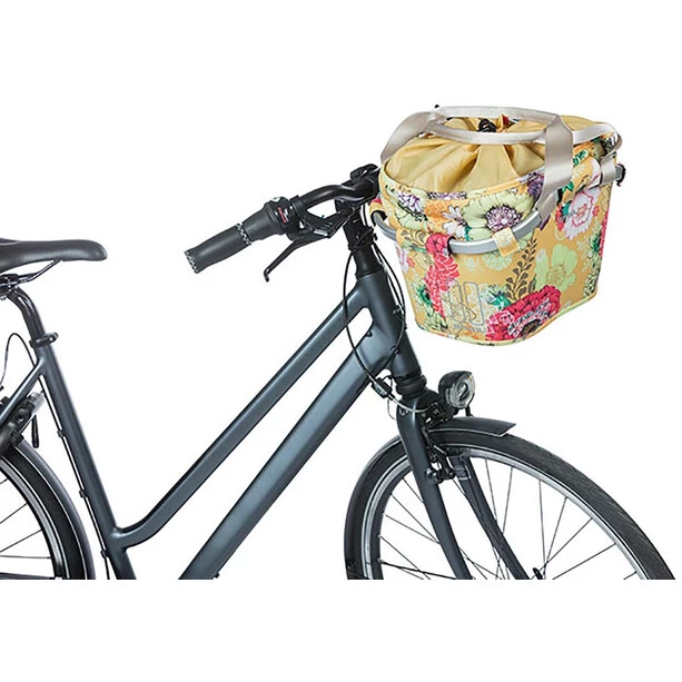 Basil Paniers Vélo Bloom Field Carry-All Panier Avant 15l Avec Plaque KF, Jaune/Multicolore 4 Basil Paniers Vélo Bloom Field Carry-All Panier Avant 15l Avec Plaque KF, Jaune/Multicolore – Image 4