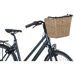 Basil Paniers Vélo Bremen Rattan Look KF Panier Pour Roue Avant, Beige -Catégories les plus recherchées Soldes basil bremen vr korb inklusive baseasy klickfix adapterplatte rattan look seagrass 6