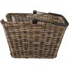 Basil Paniers Vélo Capri Rattan Look Panier Roue Avant/arrière, Marron