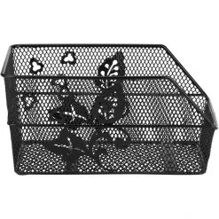 Basil Paniers Vélo Cento Flower S Panier Pour Roue Arrière, Noir