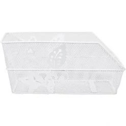 Basil Paniers Vélo Cento Flower Panier Arrière, Blanc