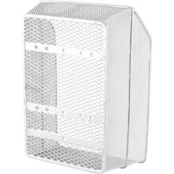 Basil Paniers Vélo Cento Panier Arrière, Argent -Catégories les plus recherchées Soldes basil cento taschenkorb engmaschig laengs silber 4
