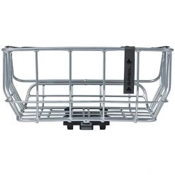 Basil Paniers Vélo Portland Panier Arrière 25l Avec Plaque MIK, Argent