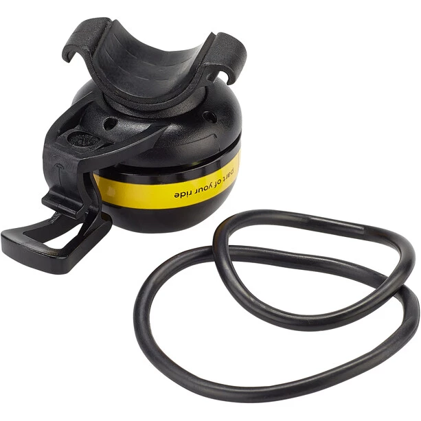 Sonnettes EasyFit Deluxe BBB-14 Sonnette, Noir/jaune 2 Sonnettes EasyFit Deluxe BBB-14 Sonnette, Noir/jaune – Image 2