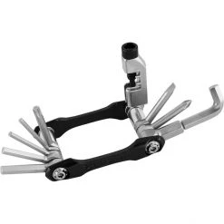 Birzman Mini-outils & Outils Multifonctions Feexman Multi-outils Inox 10 Fonctions, Argent/noir