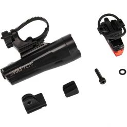 Cateye Éclairage Vélo à Pile GVolt 70.1 + Rapid Micro G Ensemble Éclairage, Noir