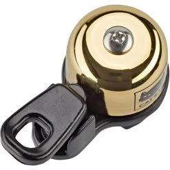 Cateye Sonnettes OH-2400 Micro Brass Sonnette De Vélo, Or/noir