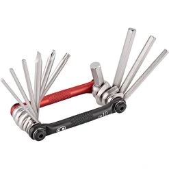 Crankbrothers Mini-outils & Outils Multifonctions Multi-10 Outil Multifonction, Noir/rouge