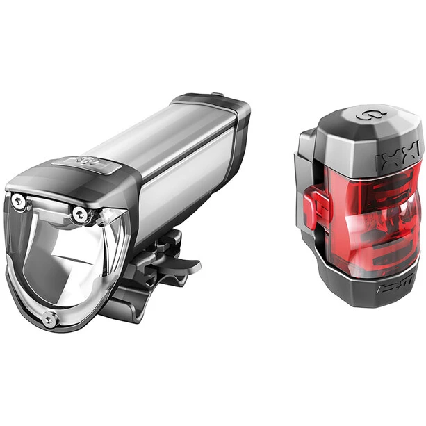 Busch-mueller Éclairage Vélo à Pile IXON Core/IXXI Kit D’éclairages, Argent 2 Busch-mueller Éclairage Vélo à Pile IXON Core/IXXI Kit D’éclairages, Argent – Image 2