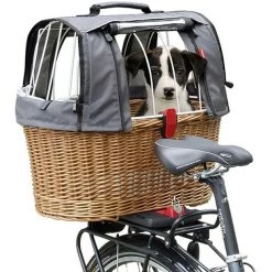 Klickfix Paniers Vélo Plus Panier à Chien Avec Clip, Marron/gris
