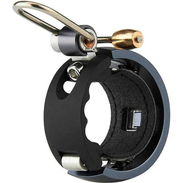 Knog Sonnettes Oi Luxe Sonnette, Noir/gris 2 Knog Sonnettes Oi Luxe Sonnette, Noir/gris – Image 2