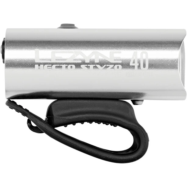 Lezyne Éclairage Vélo à Pile Hecto Drive 40 Lampe Frontale, Argent 1 Lezyne Éclairage Vélo à Pile Hecto Drive 40 Lampe Frontale, Argent