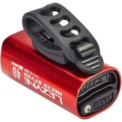 Lezyne Éclairage Vélo à Pile Hecto Drive 40 Éclairage LED Avant, Rouge/noir
