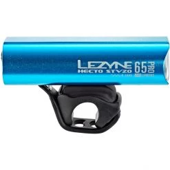 Lezyne Éclairage Vélo à Pile Hecto Drive Pro 65 Éclairage LED Avant, Bleu/noir