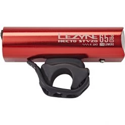 Lezyne Éclairage Vélo à Pile Hecto Drive Pro 65 Éclairage LED Avant, Rouge/noir