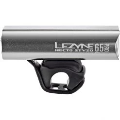 Lezyne Éclairage Vélo à Pile Hecto Drive Pro 65 Éclairage LED Avant, Argent/noir