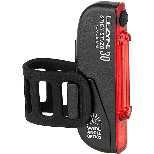 Lezyne Éclairage Vélo à Pile Stick Drive Feu Arrière, Noir 1 Lezyne Éclairage Vélo à Pile Stick Drive Feu Arrière, Noir