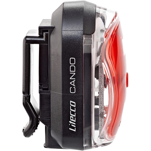 Litecco Éclairage Vélo à Pile Cando USB Éclairage Arrière USB, Noir/rouge 1 Litecco Éclairage Vélo à Pile Cando USB Éclairage Arrière USB, Noir/rouge