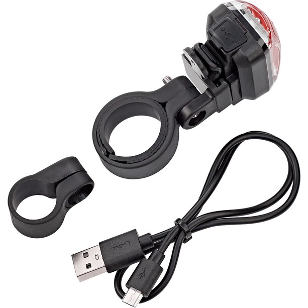 Litecco Éclairage Vélo à Pile Cando USB Éclairage Arrière USB, Noir/rouge 3 Litecco Éclairage Vélo à Pile Cando USB Éclairage Arrière USB, Noir/rouge – Image 3