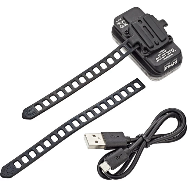 Lupine-lighting-systems Éclairage Vélo à Pile Rotlicht Feu Arrière, Noir/blanc 2 Lupine-lighting-systems Éclairage Vélo à Pile Rotlicht Feu Arrière, Noir/blanc – Image 2