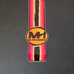 Mudhugger Garde-boue Long Autocollants 5 Pièces, Rouge