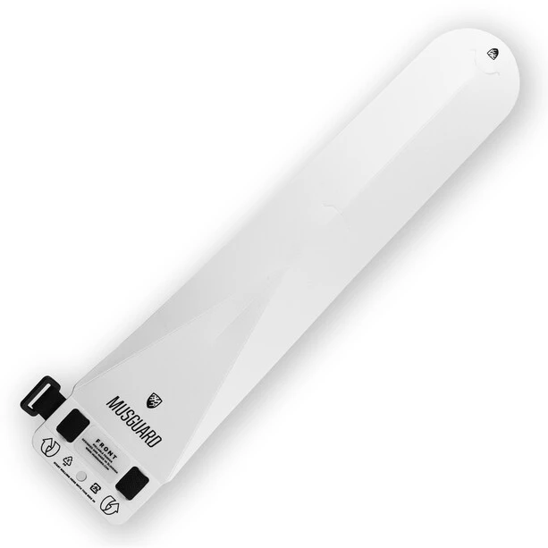 Musguard Garde-boue Avant 9x29cm, Blanc 1 Musguard Garde-boue Avant 9x29cm, Blanc