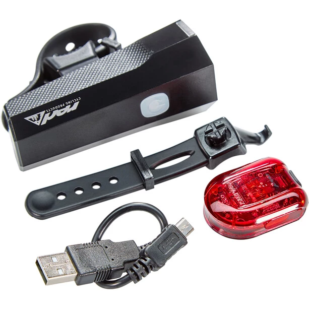 Red-cycling-products Éclairage Vélo à Pile Highlight 42 USB Kit D’éclairages 2 Red-cycling-products Éclairage Vélo à Pile Highlight 42 USB Kit D’éclairages – Image 2