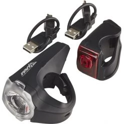 Red-cycling-products Éclairage Vélo à Pile PRO 25 Lux Urban LED Kit D’éclairages, Noir