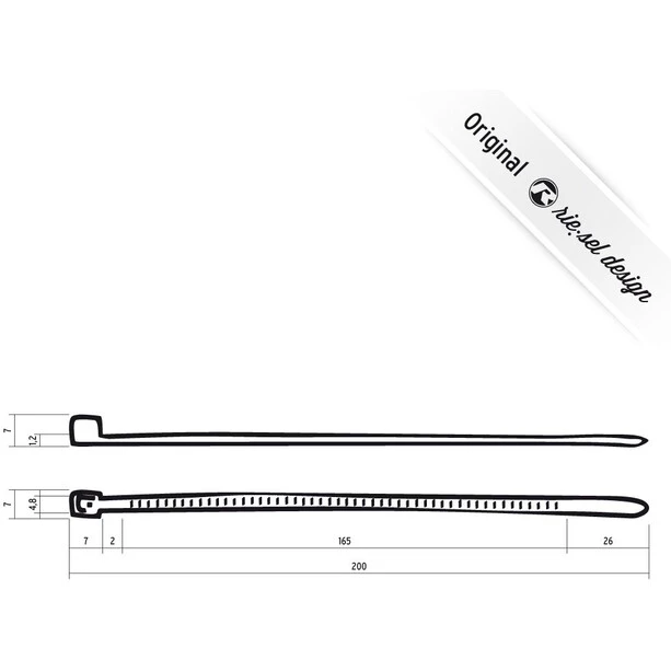 Riesel-design Garde-boue Cable:tie 25 Pièces, Noir 1 Riesel-design Garde-boue Cable:tie 25 Pièces, Noir