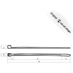 Riesel-design Garde-boue Cable:tie 25 Pièces, Rouge