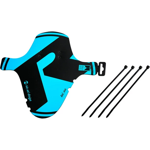 Riesel-design Garde-boue Kol:oss Pare-boue Avant 26-29", Noir/bleu 1 Riesel-design Garde-boue Kol:oss Pare-boue Avant 26-29", Noir/bleu