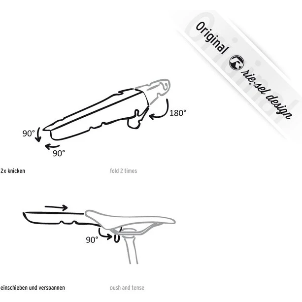 Riesel-design Rit:ze L Garde-boue Arrière, Noir/gris 2 Riesel-design Rit:ze L Garde-boue Arrière, Noir/gris – Image 2