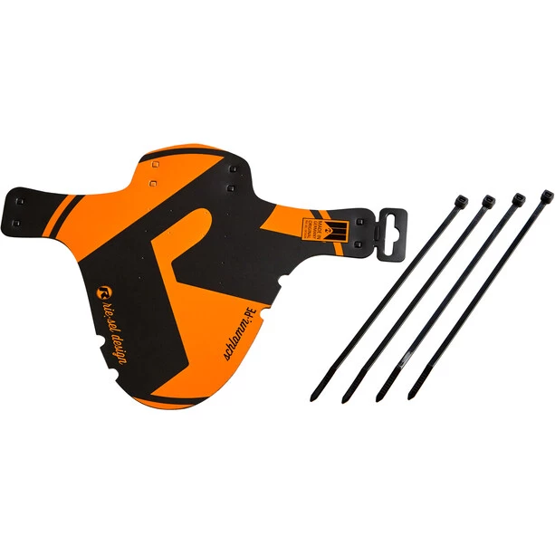 Riesel-design Garde-boue Schlamm:PE Pare-boue Avant 26-29", Noir/orange 1 Riesel-design Garde-boue Schlamm:PE Pare-boue Avant 26-29", Noir/orange