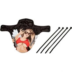 Riesel-design Garde-boue Schlamm:PE Pare-boue Avant 26-29", Noir/Multicolore