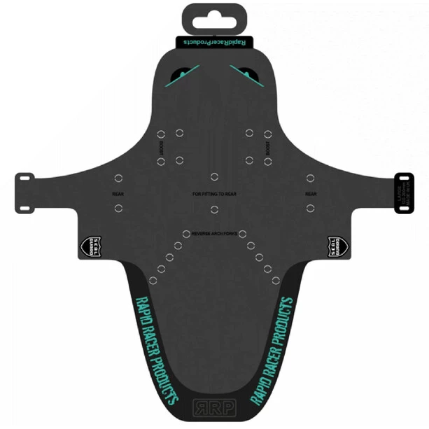 Rapid-racer-products EnduroGuard Garde-boue Grand, Noir/turquoise 1 Rapid-racer-products EnduroGuard Garde-boue Grand, Noir/turquoise