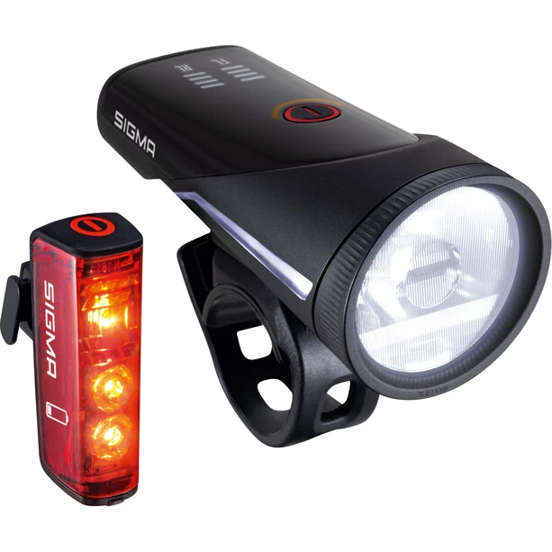 Sigmasport Éclairage Vélo à Pile Aura 100 Jeu De Lumières Avec Blaze Link 1 Sigmasport Éclairage Vélo à Pile Aura 100 Jeu De Lumières Avec Blaze Link