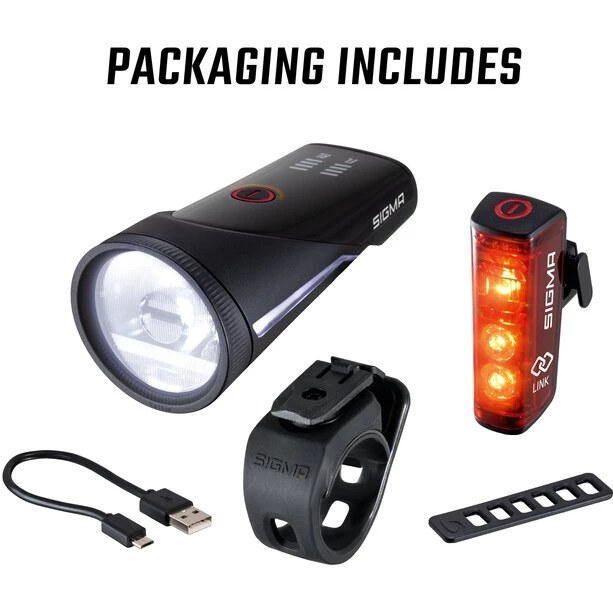 Sigmasport Éclairage Vélo à Pile Aura 100 Jeu De Lumières Avec Blaze Link 3 Sigmasport Éclairage Vélo à Pile Aura 100 Jeu De Lumières Avec Blaze Link – Image 3