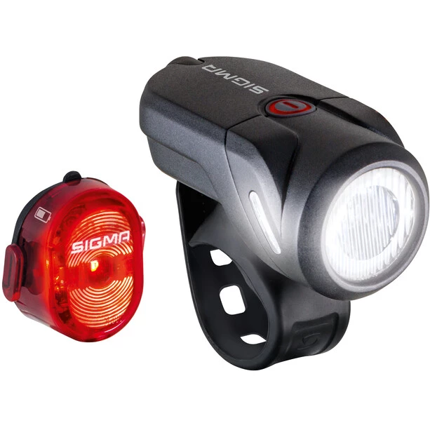 Sigmasport Éclairage Vélo à Pile Aura 35/Nugget II Kit Éclairages USB 1 Sigmasport Éclairage Vélo à Pile Aura 35/Nugget II Kit Éclairages USB