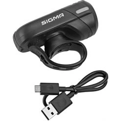 Sigmasport Éclairage Vélo à Pile Aura 45 Éclairage USB Avant