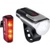 Sigmasport Éclairage Vélo à Pile Aura 80/Blaze Kit Éclairages USB
